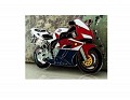 Motorbike Honda Blue, Red & White Germany  Metal. Uploaded by Granotius